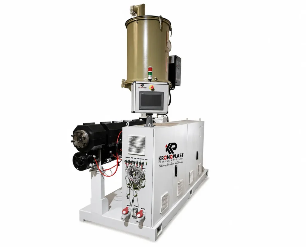 single screw pe extrusion line